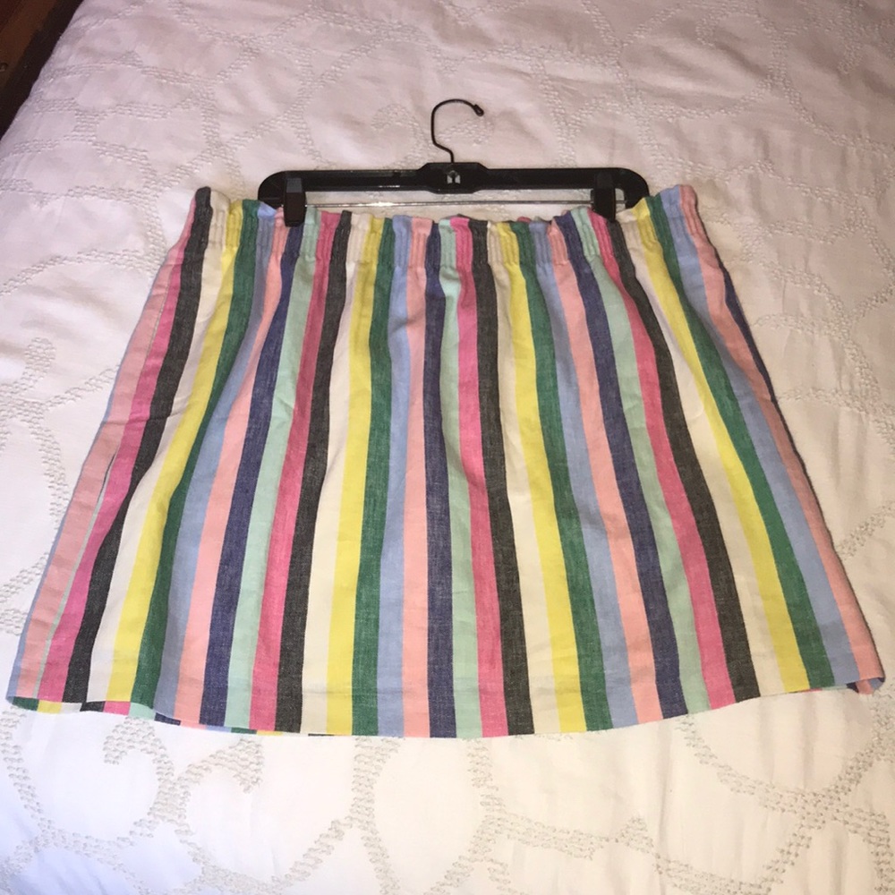 J.Crew Mercantile Color Stripe Skirt